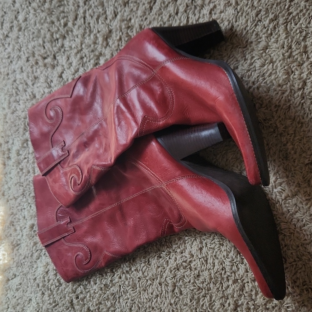 Red cowboy boots